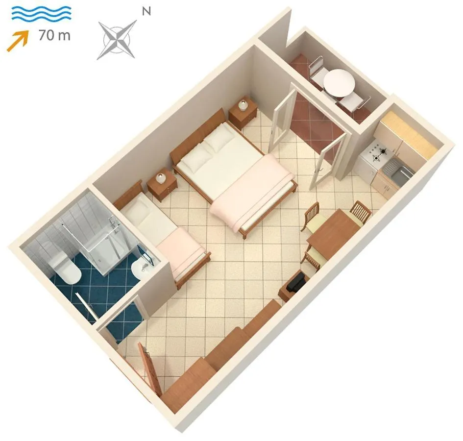 Guest house Apartments And Rooms By The Sea Vinjerac, Zadar - 3248
